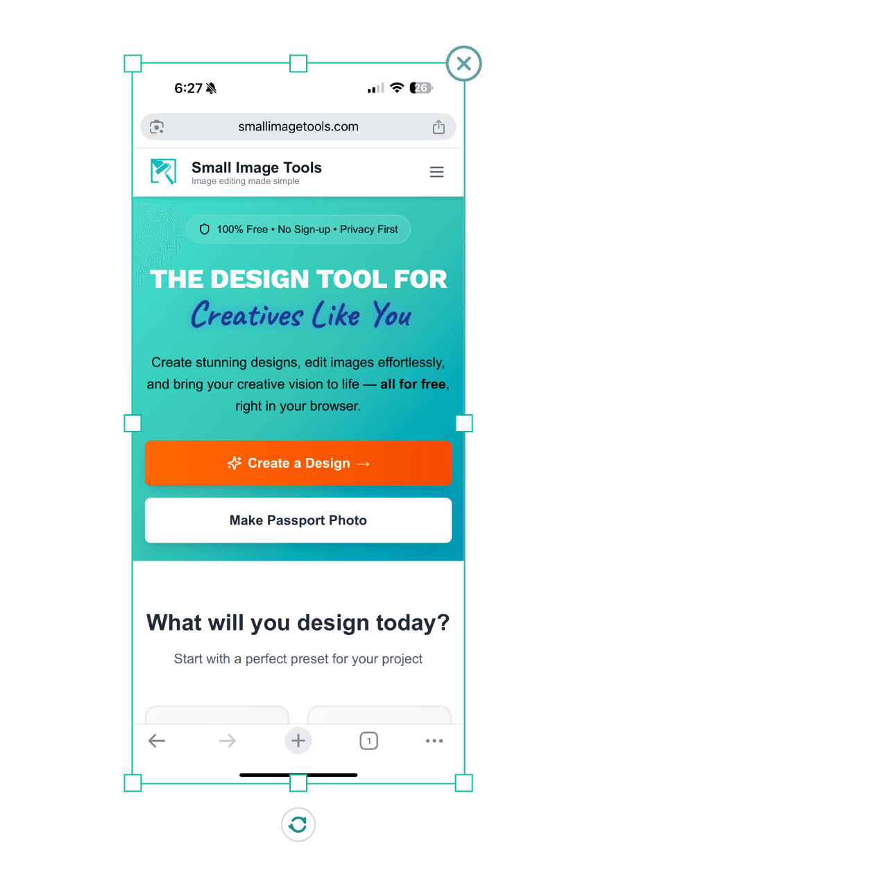 QR Code Generator - Before