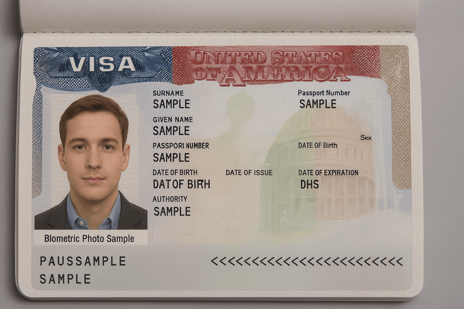 us passport sample photo